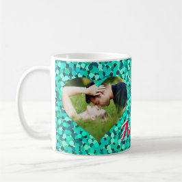 Foto på Gnistra av hjärtform Kaffemugg