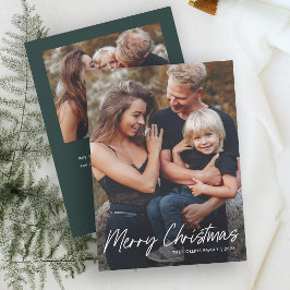 Foto på God jul 2 med enkel bokstav Julkort