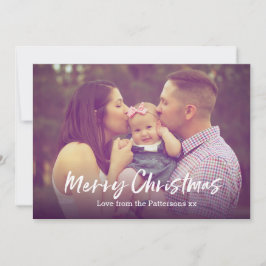 Foto på god jul-kortfamiljen julkort