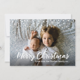 Foto på god jul-kortfamiljen julkort