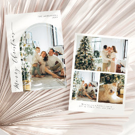 Foto på God jul med enkel minimal skript Julkort