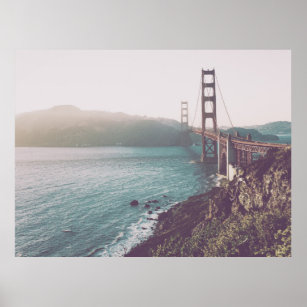 Foto på Golden Grind Bridge i San Francisco Poster