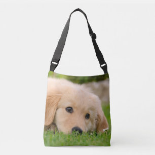 Foto på Golden Retriever Cute Puppy Hund - på Axelväska
