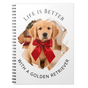 Foto på Golden Retriever-hund Anteckningsbok