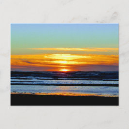 Foto på Gorgant Pacific strand sunset Vykort