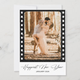 Foto på gott nytt år Classic Camera Film Collage P Julkort