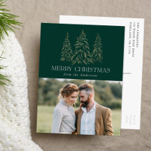 Foto på Grönt God jul  för mousserande vinter Gräs