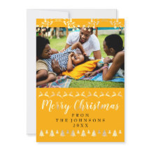 Foto på Gulten God jul Guld händer