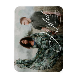 Foto på Helgdag glatt Elegance Script Magnet