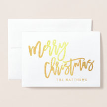 Foto på Helgdag Gold Foil Script God jul