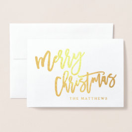 Foto på Helgdag Gold Foil Script God jul Folierat Kort