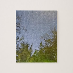 Foto på Himlar Crescent Måne i kväll Pussel