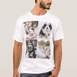 Foto på husdjur x4 för Anpassningsbar T Shirt