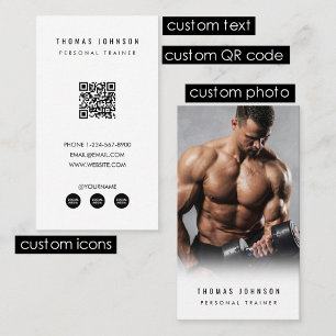 Foto på Idrottsmannen Modern Personal Trainer Fitn Visitkort