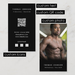 Foto på Idrottsmannen Modern Personal Trainer Fitn Visitkort