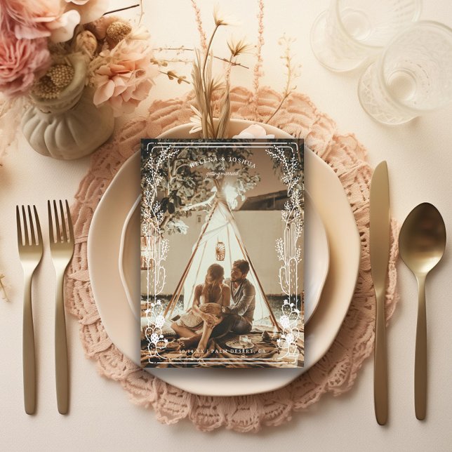 Foto på Illustrated Desert Cactus Spara Datumet (Skapare uppladdad)