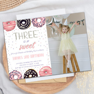 Foto på inbjudningar till nyfödda: Sweet Donut
