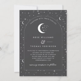 Foto på kallkolsnickarinbjudan till Arched Wedding Inbjudningar
