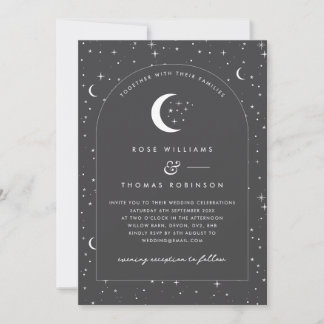 Foto på kallkolsnickarinbjudan till Arched Wedding Inbjudningar