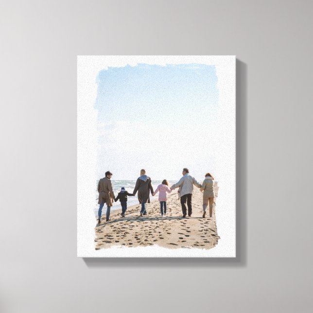 Foto på Kant Penseldrag Ram Anpassningsbar Canvastryck (Framsida)