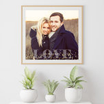 Foto på kärlek och miniatyrdiagram poster<br><div class="desc">Fullt utfallsfotodesign. Anpassa den med din bröllop-dejt,  din familj namn eller valfri text för en vacker och unik biet av väggkonst.</div>