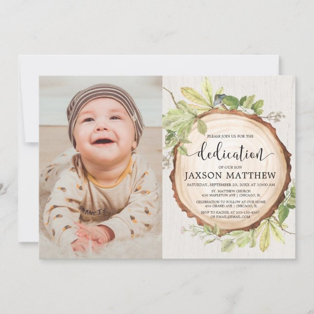 Foto på kretiskt grönt skogsbruk inbjudningar (Framsida)