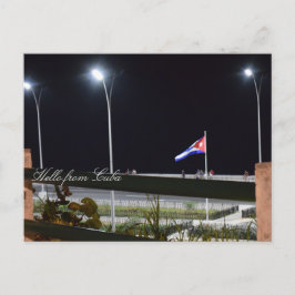Foto på Kubas Malecon NattSea Wall Vykort