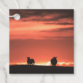 Foto på Lofoten Islands Sunset Sheep Natature Foto Gåvor Etiketter