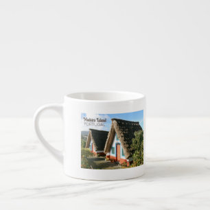 Foto på Madeira med typiska hus, Portugal Espressomugg