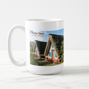 Foto på Madeira med typiska hus, Portugal Kaffemugg