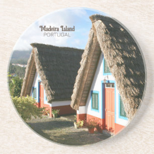 Foto på Madeira med typiska hus, Portugal Underlägg