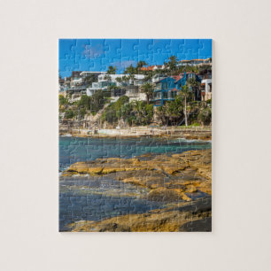Foto på manly seafront strand scenero Australia N Pussel