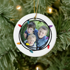 Foto på Merry & Bright jul Ljus Julgransprydnad Keramik