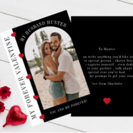 Foto på min eviga Valentine make moderna snyggt Julkort