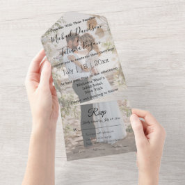Foto på modern calligraphy-bröllopsdag för snyggt