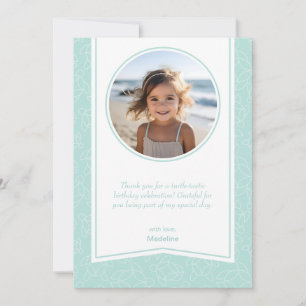 Foto på Modern elegant sköldpadda mönster Tack Kort