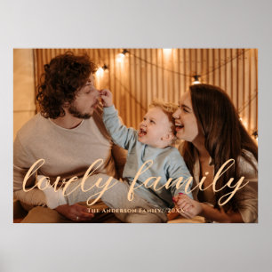 Foto på Modern Loely Family Personlig Poster