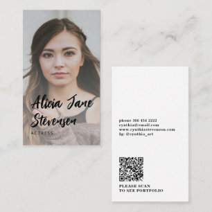 Foto på modern professionell för QR CODE Visitkort