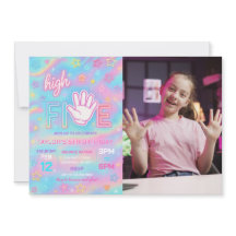 Foto på Neon Glow High Fem Födelsedagsfest Photo