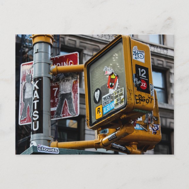 Foto på New York City Urban Street Vykort (Framsida)