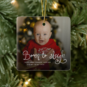 Foto på nyfödd jul födselstatistik jul julgransprydnad keramik