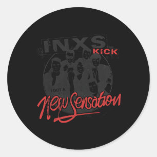 Foto på nytt sensationsband för officiell Inxs Runt Klistermärke
