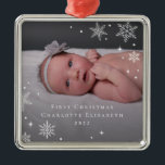 Foto på ornament för Loely Frost Anpassningsbar<br><div class="desc">Fotogåvor är de bästa gåvorna! Personlig enkelt med text och/eller bilder för ett anpassningsbar. Designad av Berry Berry Sweet,  Modern Stationery och Personlig Gifts. Besök vår webbplats på www.berryberrysweet.com för att se vår fullt product linjer.</div>