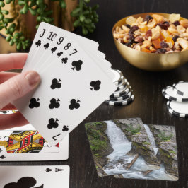 Foto på orörd vattenfall-landskap casinokort