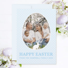 Foto på Påsk för den Baby blue jokeringsfamiljen i Julkort