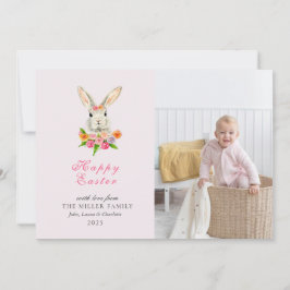 Foto på Påskharn Cute Watercolor Julkort