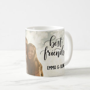 Foto på personligen Bästa vänner och namn Kaffemugg