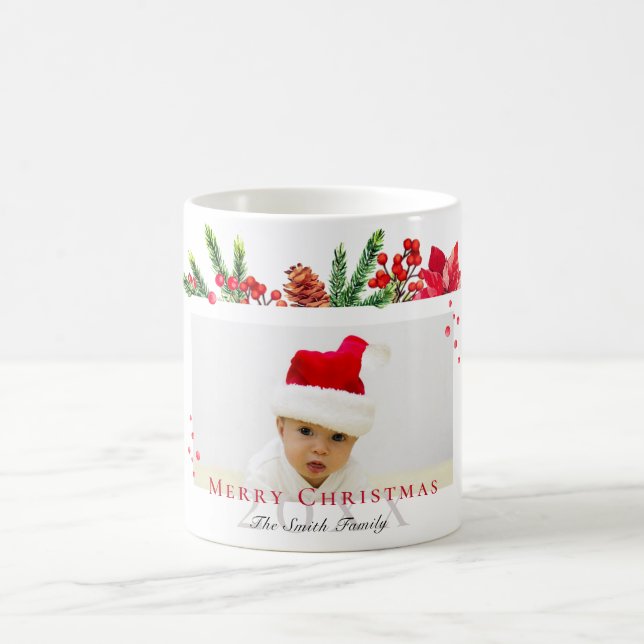 Foto på Personligen Ram, vacker jul Kaffemugg (Center)
