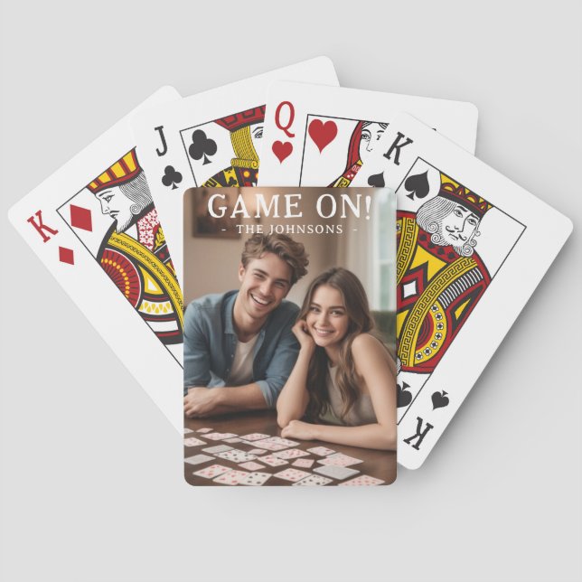 Foto på Personligen Spela på Par Anpassningsbar  Casinokort (Baksidan)