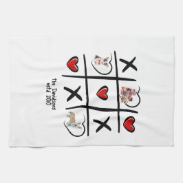 Foto på Personligen Tic-Tac-Toe Kökshandduk